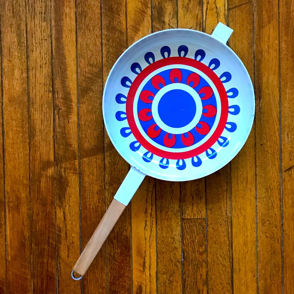Vintage Swiss Hearthstone Block Cast Iron Pan
